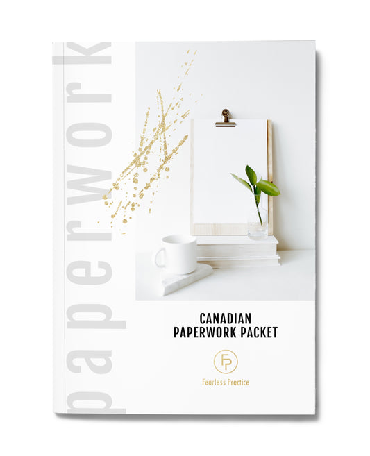 Canadian Private Practice Paperwork Packet